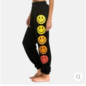 Aviator Nation Sunrise Smiley Sweatpants size xs fit medium